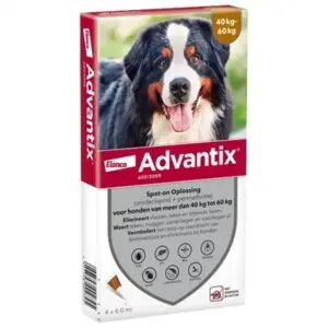 Elanco Advantix spot-on hond meer dan 40 kg – 4 pipetten - Afbeelding 1