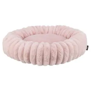Trixie hondenmand Lonni rond roze 60 cm – pluche corduroy, antislip - Afbeelding 1