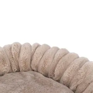 Trixie hondenmand Lonni rond lichtbruin 50 cm – pluche corduroy, antislip - Afbeelding 4