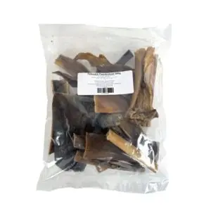 Petsnack paardenhuid zonder haar 500 g – eiwitrijke kauwsnack - Afbeelding 2