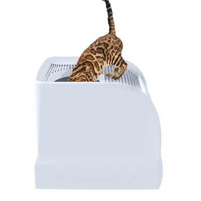 Imac kattenbak Frida blauw 56 x 40 x 43,5 cm – met schuiflade