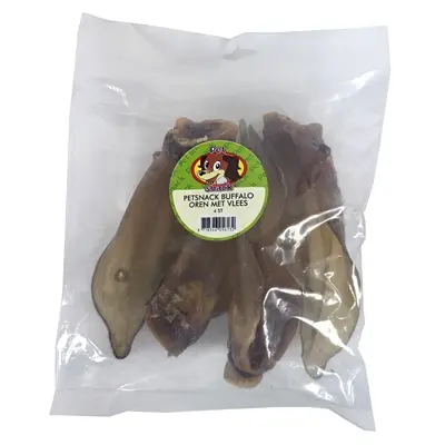 Petsnack buffeloren met vlees 4 stuks – kauwsnack voor honden