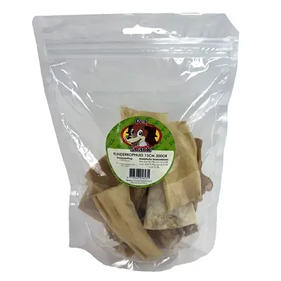 Petsnack runderkophuid 15 cm 300 g – kauwsnack voor honden