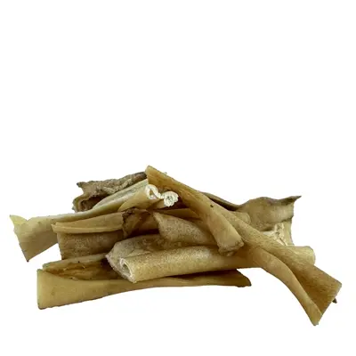 Petsnack runderkophuid 15 cm 300 g – kauwsnack voor honden - Afbeelding 3