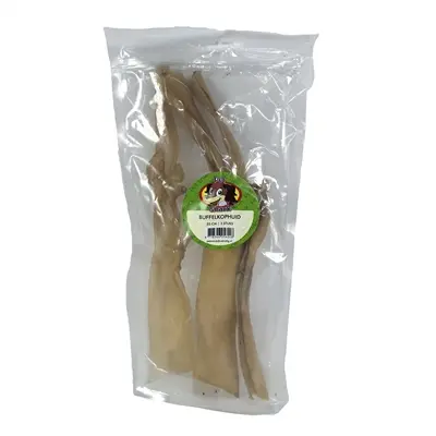 Petsnack runderkophuid 35 cm 3 stuks – kauwsnack voor honden