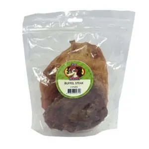 Petsnack buffel steak 3 stuks (ca. 100 g) – kauwsnack voor honden - Afbeelding 4