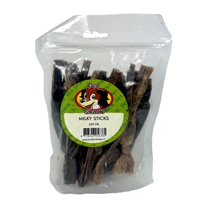 Petsnack Milky Sticks 200 g – gedroogde buffeluier