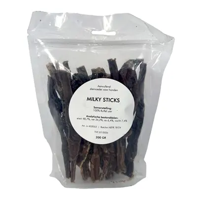 Petsnack Milky Sticks 200 g – gedroogde buffeluier - Afbeelding 5