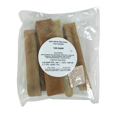 I Am yak kaas Extra Large 1 kg – natuurlijke kauwsnack voor honden - Afbeelding 3