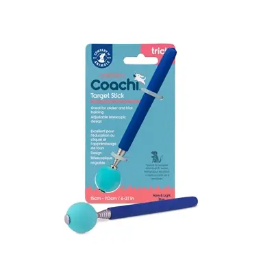 The Company of Animals Coachi target stick blauw – verstelbaar 15-70 cm