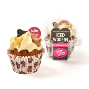 The Barking Bakery Vanilla Woofin vanille glazuur – cupcake hondensnack - Afbeelding 1