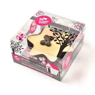 The Barking Bakery Mini Iced Woofins vanille en carob – trio hondencupcakes - Afbeelding 6