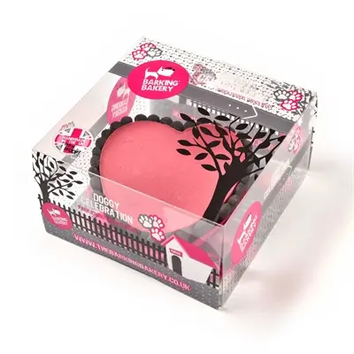 The Barking Bakery feesttaart roze hart 10 cm – Pawty Cake voor honden - Afbeelding 5