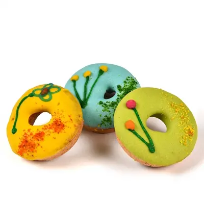 The Barking Bakery hondendonuts Domutzz assorti 3 stuks – handgemaakt
