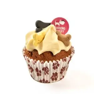 The Barking Bakery Carob Woofin – cupcake hondensnack met yoghurtglazuur - Afbeelding 4