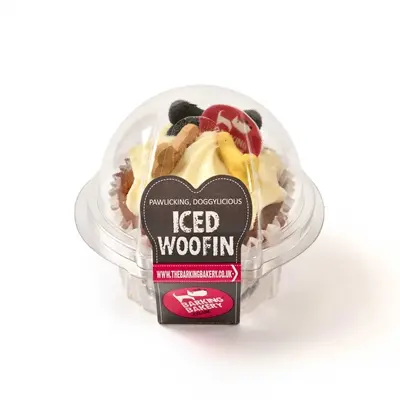 The Barking Bakery Carob Woofin – cupcake hondensnack met yoghurtglazuur - Afbeelding 5