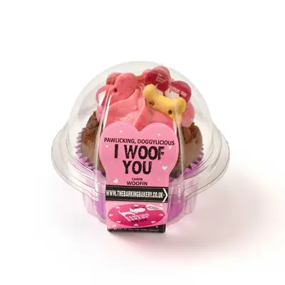 The Barking Bakery I Woof You Valentine Woofin – cupcake hondensnack - Afbeelding 5