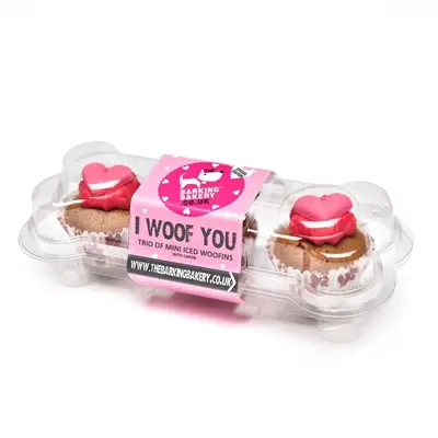 The Barking Bakery I Woof You Valentine Mini Iced Woofins – trio - Afbeelding 5