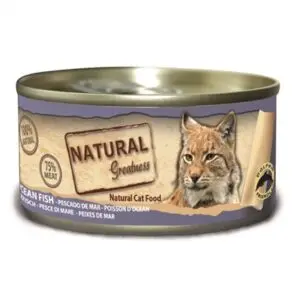 Natural Greatness kattenvoer Ocean Fish 70 g – hypoallergeen natvoer - Afbeelding 1