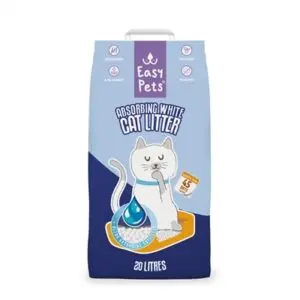 Easypets kattenbakvulling Absorbing White 20 liter – lichtgewicht - Afbeelding 1