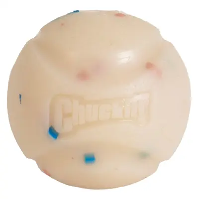 Chuckit Birthday Ball hondenbal 6 cm – met vanillegeur