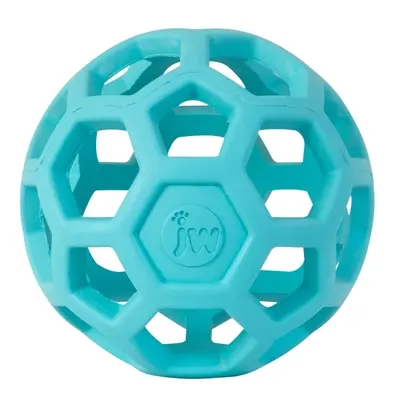 JW Hol-ee Roller Trend-ee hondenbal blauw 14 cm – puzzelbal van rubber