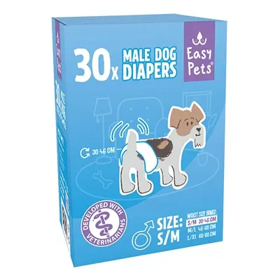 EasyPets hondenluiers voor reuen S/M 30 stuks – superabsorberend