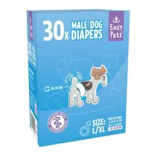 EasyPets hondenluiers voor reuen L/XL 30 stuks – ademend, absorberend - Afbeelding 1