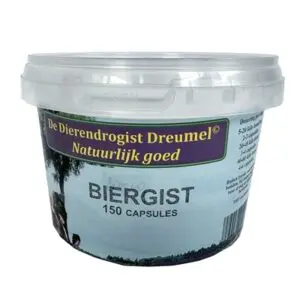 Dierendrogist biergist capsules 150 stuks – voor hond en kat - Afbeelding 1