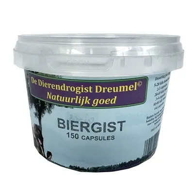 Dierendrogist biergist capsules 150 stuks – voor hond en kat