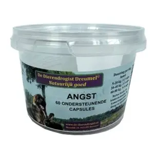 Dierendrogist bij angst capsules 60 stuks – voor honden - Afbeelding 1