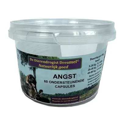 Dierendrogist bij angst capsules 60 stuks – voor honden