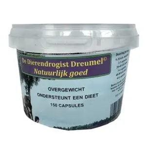 Dierendrogist bij overgewicht capsules 150 stuks – hond en kat - Afbeelding 1