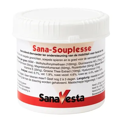 SanaVesta Sana-Souplesse 275 g – gewrichtssupplement hond en kat
