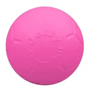 Jolly Pets Soccer Ball hondenbal roze 15 cm – stevig en drijvend - Afbeelding 1