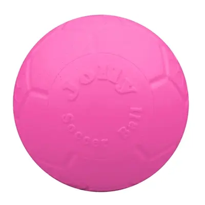Jolly Pets Soccer Ball hondenbal roze 15 cm – stevig en drijvend