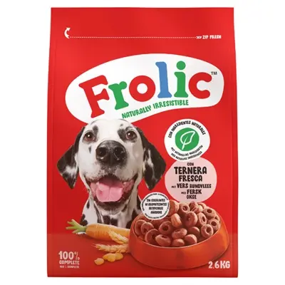 Frolic hondenvoer droog met rundvlees 2,6 kg – krokante brokjes