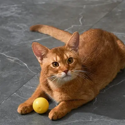 ETI dynamische speelbal voor katten 4 cm – interactief, met lampje