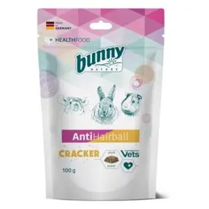 Bunny Nature Hairball Cracker 100 g – lijnzaad en papaja - Afbeelding 1