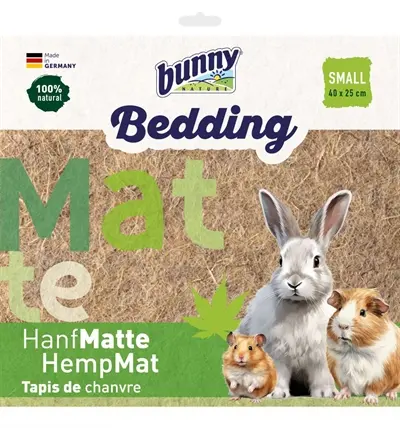 Bunny Nature Hemp-Mat hennepvezelmat S 40 x 25 cm – omkeerbare ligmat