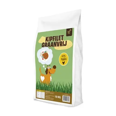 Freds Kipfilet Graanvrij 10kg - Gedroogde Honden Snack