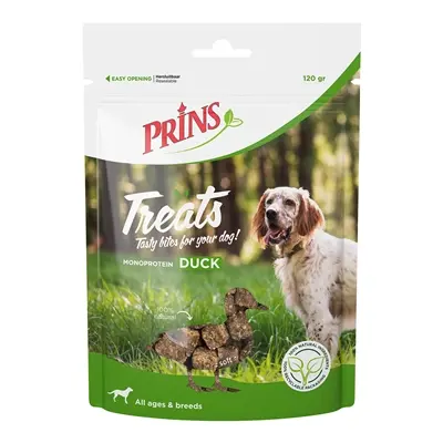 Prins Treats hondensnack eend 120 g – één dierlijke eiwitbron