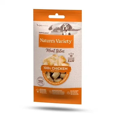 Nature's Variety gevriesdroogde hondensnack Bites kip 20 g