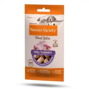 Natures Variety Freeze Dried Meat Bites kalkoen 20 g – gevriesdroogd - Afbeelding 1