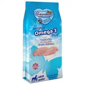 Renske hondenvoer Mighty Omega Plus Adult/Senior kip en rijst 12 kg - Afbeelding 1