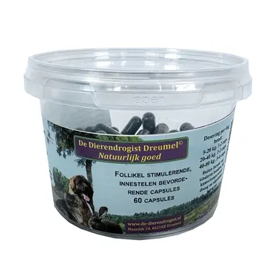 Dierendrogist follikelstimulerend capsules 60 stuks – voor teven
