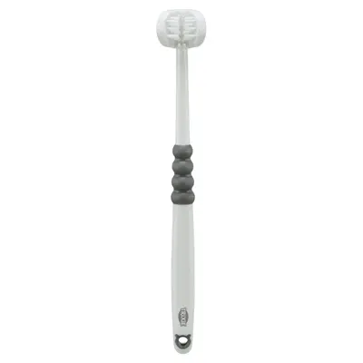 Trixie tandenborstel 3 koppen 18 cm wit/grijs – voor hond en kat