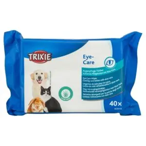 Trixie oogverzorgingsdoekjes 40 stuks – plantaardige vezels, aloë vera - Afbeelding 1