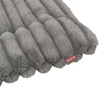 Trixie ligmat Lonni ribfluweel grijs 110 x 75 cm – voor hond en kat - Afbeelding 5
