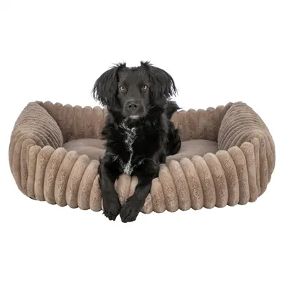 Trixie hondenmand Lonni ribfluweel hoekig lichtbruin 65 x 50 cm - Afbeelding 6